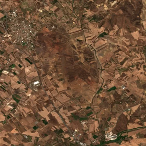 Incendio Wildfire near Nuraminis (IT) — Sentinel-2 true color