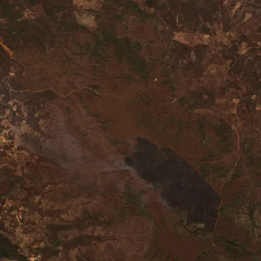 Incendio cerca de Oeiras (5 ago) — Sentinel-2 true color