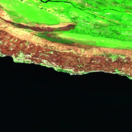 Incendio cerca de Omiš, Dalmatia — Sentinel-2 SWIR (fuego)