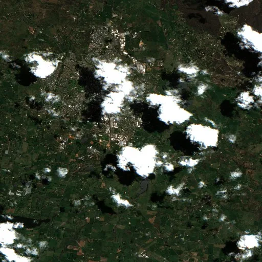 Orange Bushfire — Sentinel-2 true color