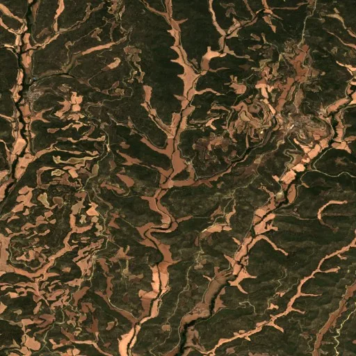 Wildfire near Orés (ES) — Sentinel-2 true color