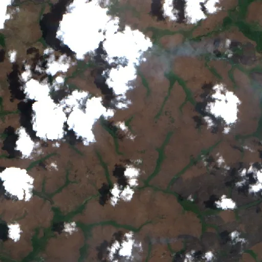 Incendio cerca de Oriximiná (29 sep) — Sentinel-2 true color