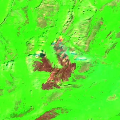 Incendio Wildfire near Oseja de Sajambre (ES) — Sentinel-2 SWIR (fuego)