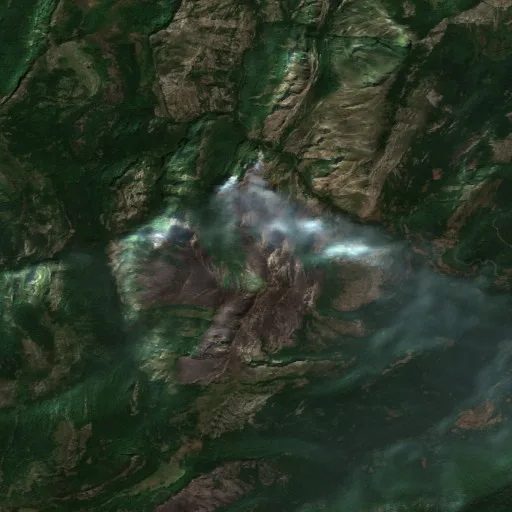 Incendio Wildfire near Oseja de Sajambre (ES) — Sentinel-2 true color