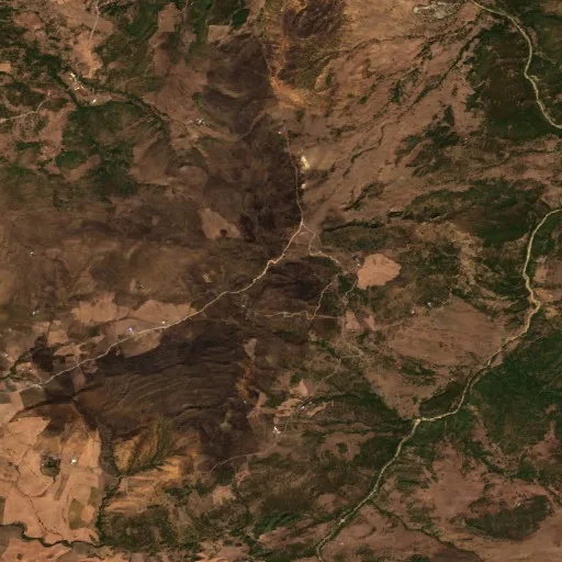 Wildfire near Oued Zenati — Sentinel-2 true color
