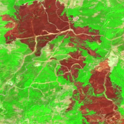 Incendio cerca de Ouled Driss — Sentinel-2 SWIR (fuego)
