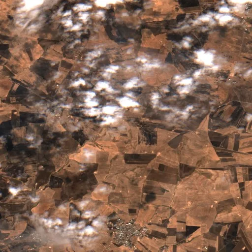 Wildfire near Özekli — Sentinel-2 true color
