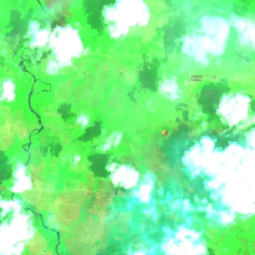 Incendio cerca de Pacajá (29 oct) — Sentinel-2 SWIR (fuego)