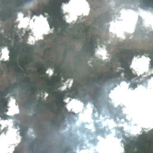 Incendio cerca de Pacajá (29 oct) — Sentinel-2 true color