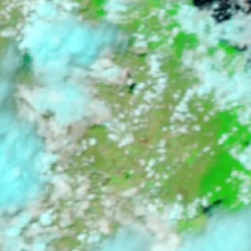 Paddys Green Bushfire — NASA satellite