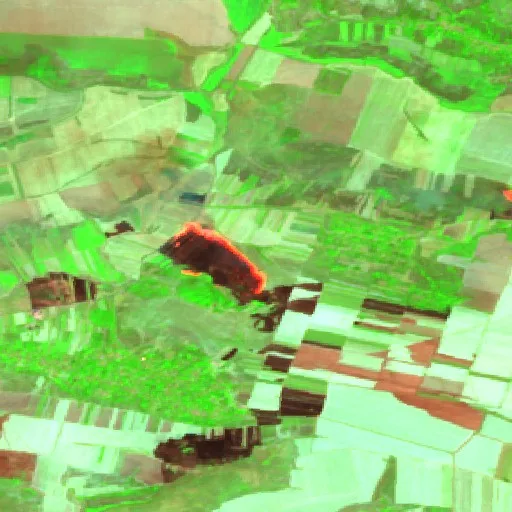 Incendio cerca de Pădina — Sentinel-2 SWIR (fuego)