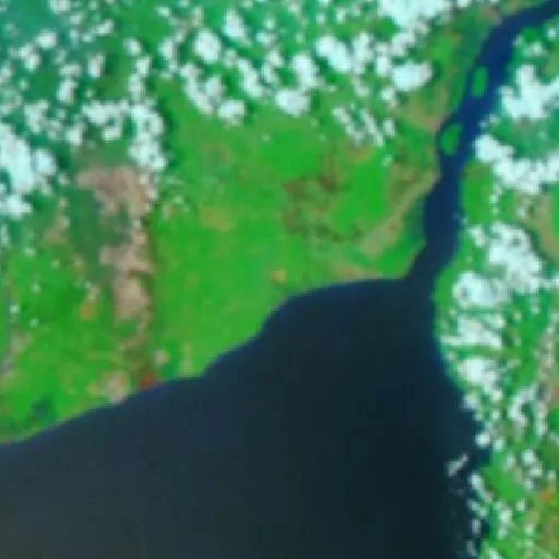 Incendio cerca de Pagatan (9 oct · E) — NASA satellite
