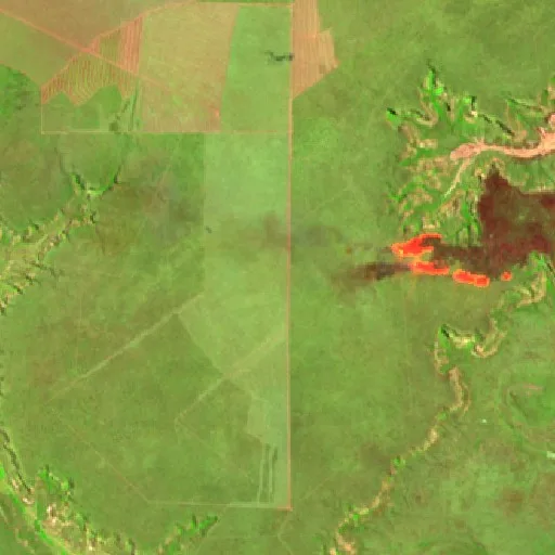 Wildfire near Palmeira do Piauí (Sep 20) — Sentinel-2 SWIR