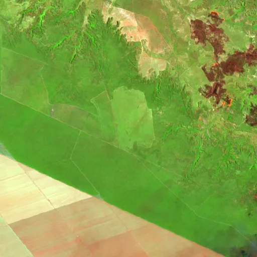 Incendio cerca de Palmeira do Piauí (17 sep) — Sentinel-2 SWIR (fuego)