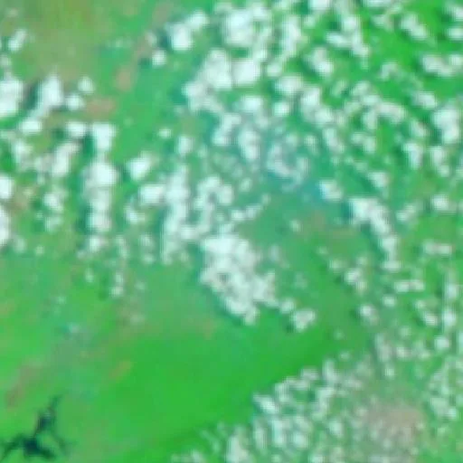 Wildfire near Pangaron — NASA satellite