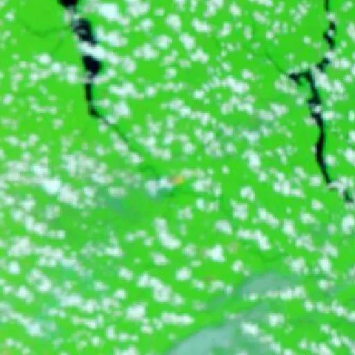 Wildfire near Parada — NASA satellite