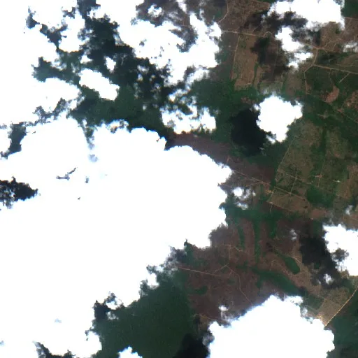 Wildfire near Paraíso — Sentinel-2 true color