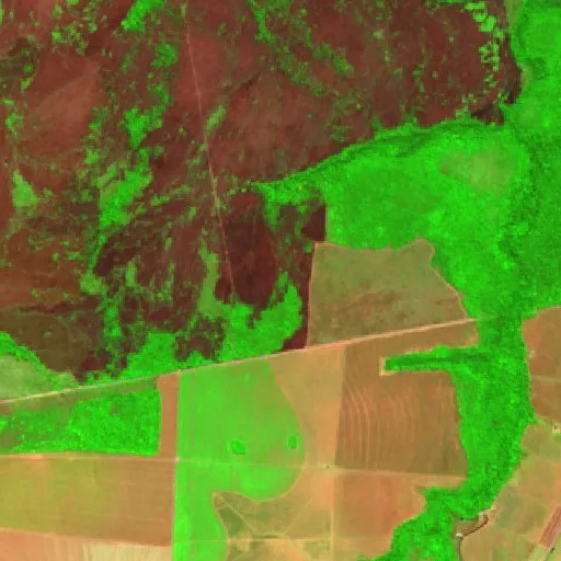 Wildfire near Paranatinga (Jul 27) — Sentinel-2 SWIR (fuego)