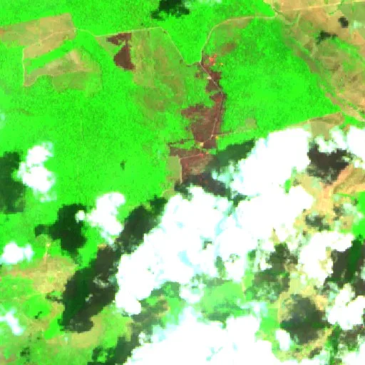 Wildfire near Paranorte — Sentinel-2 SWIR (fuego)