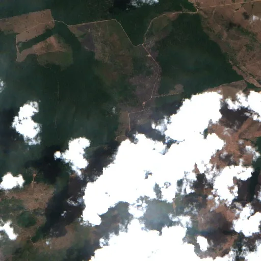 Wildfire near Paranorte — Sentinel-2 true color