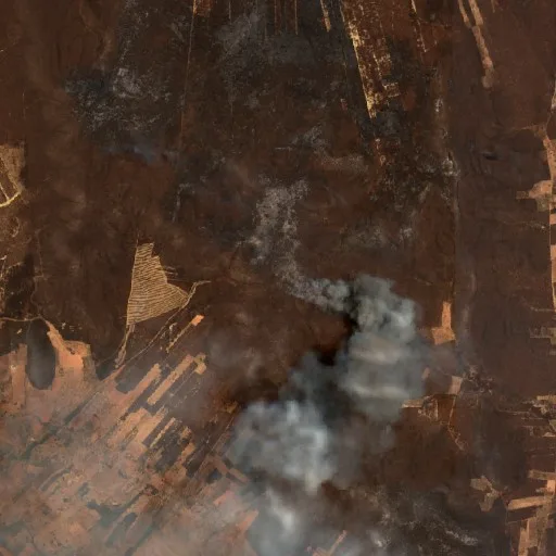 Wildfire near Paratinga (Oct 2) — Sentinel-2 true color