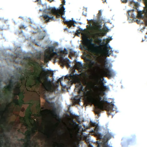 Incendio cerca de Passos — Sentinel-2 true color