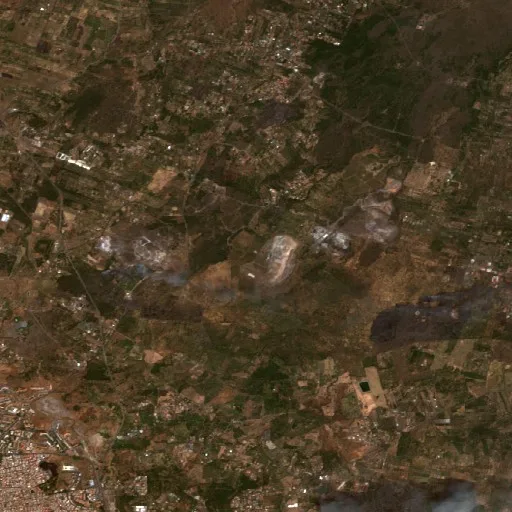 Wildfire near Paternò — Sentinel-2 true color