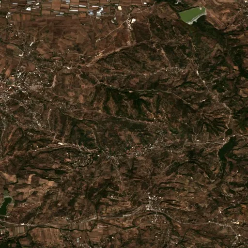 Wildfire near Patos — Sentinel-2 true color