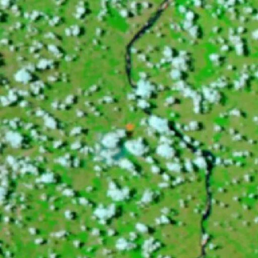 Wildfire near Pau d'Arco — NASA satellite
