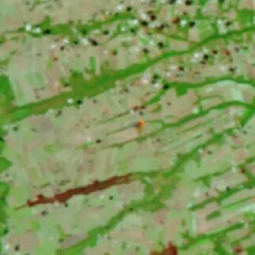 Wildfire near Pau-de-Óleo — NASA satellite