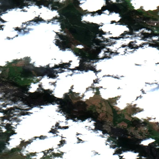Incendio cerca de Pentre — Sentinel-2 true color