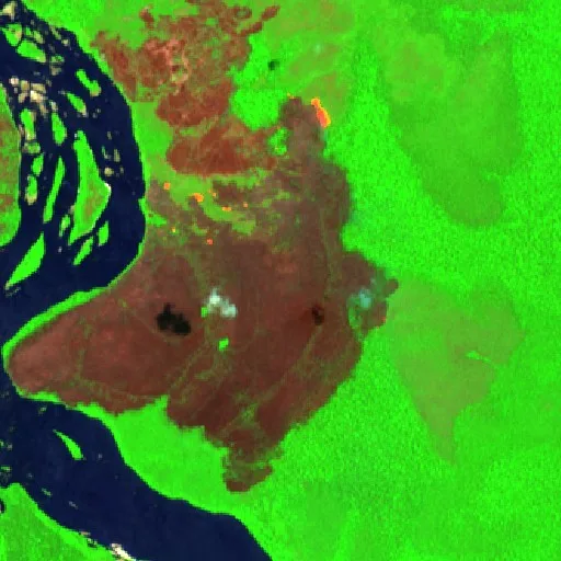 Incendio cerca de Pereirinha — Sentinel-2 SWIR (fuego)