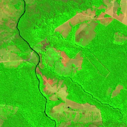 Wildfire near Pimenta Bueno — Sentinel-2 SWIR (fuego)