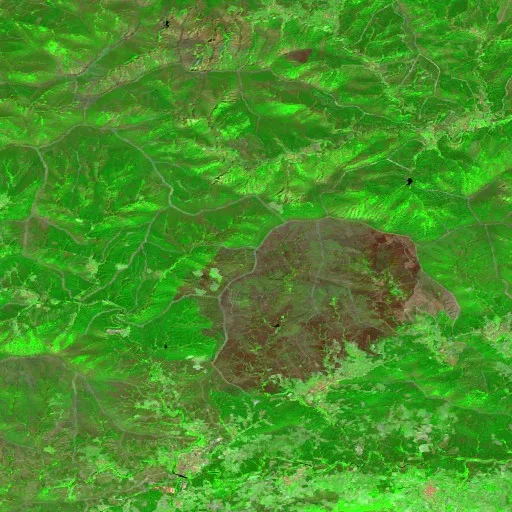 Incendio cerca de Pinofranqueado (18 ago #2) — Sentinel-2 SWIR (fuego)