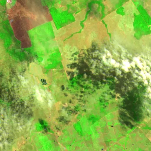 Wildfire near Pirapemas — Sentinel-2 SWIR (fuego)