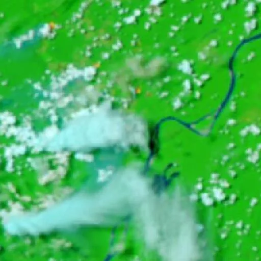 Incendio cerca de Pirapetinga (22 sep) — NASA satellite