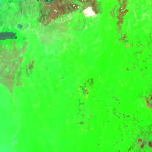 Incendio cerca de Piru — Sentinel-2 SWIR (fuego)