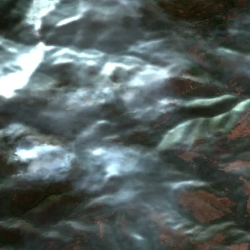 Wildfire near Podeni — Sentinel-2 true color