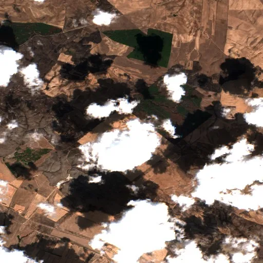 Incendio cerca de Poggiorsini (25 ago) — Sentinel-2 true color