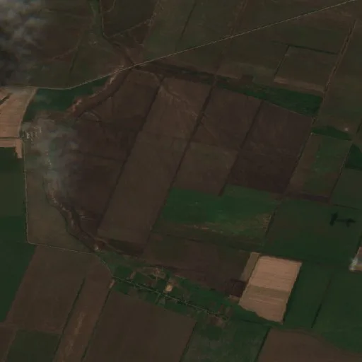 Wildfire near Polohivska urban hromada — Sentinel-2 true color