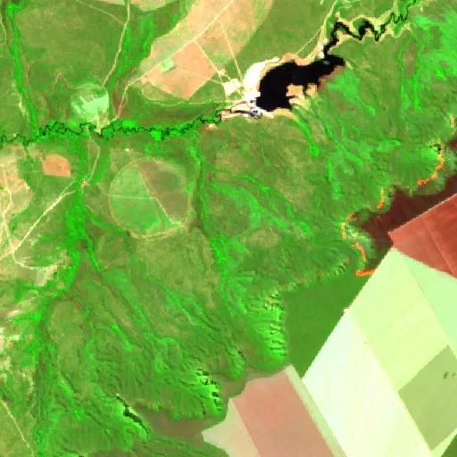 Wildfire near Ponte Alta do Bom Jesus — Sentinel-2 SWIR (fuego)