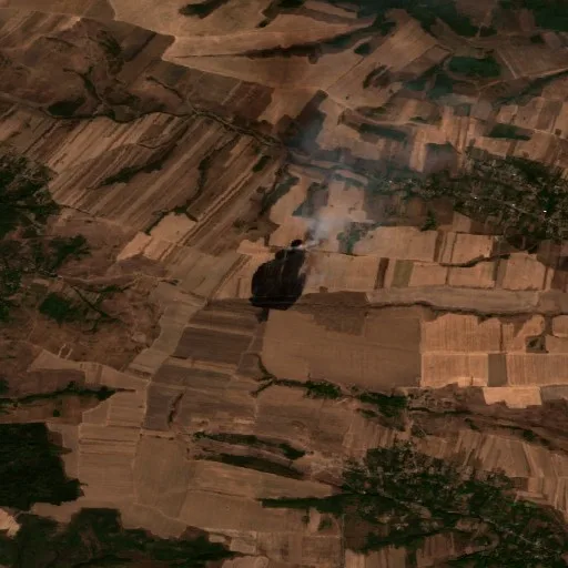 Incendio cerca de Poroina Mare — Sentinel-2 true color