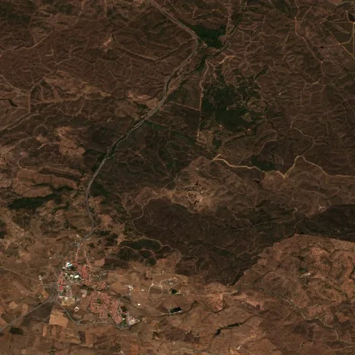 Wildfire near Portel (Sep 15) — Sentinel-2 true color