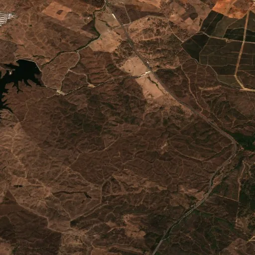 Wildfire near Portel — Sentinel-2 true color