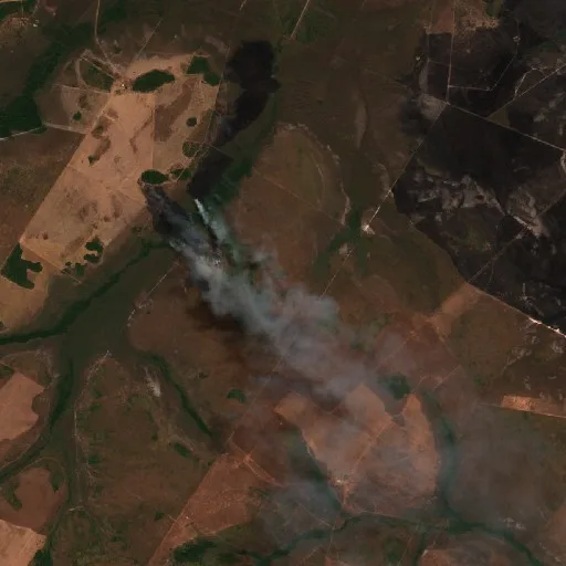 Incendio cerca de Porto Alegre do Norte — Sentinel-2 true color