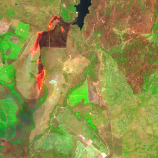 Incendio cerca de Porto Alegre do Tocantins (13 sep) — Sentinel-2 SWIR (fuego)