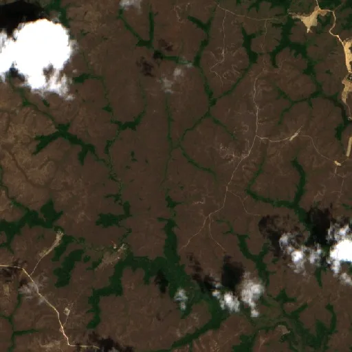 Incendio cerca de Portuário do Igarapé da Fortaleza (24 oct) — Sentinel-2 true color
