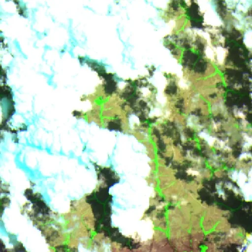 Incendio cerca de Portuário do Igarapé da Fortaleza — Sentinel-2 SWIR (fuego)