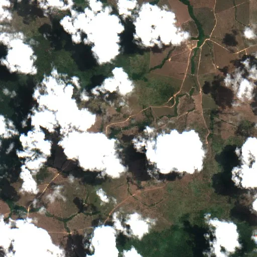 Wildfire near Pôsto Curua (Sep 23) — Sentinel-2 true color