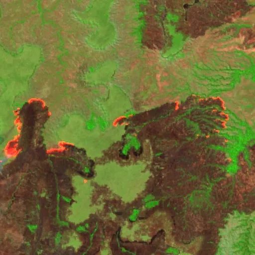 Wildfire near Pôsto Indígena Batovi (Aug 30) — Sentinel-2 SWIR